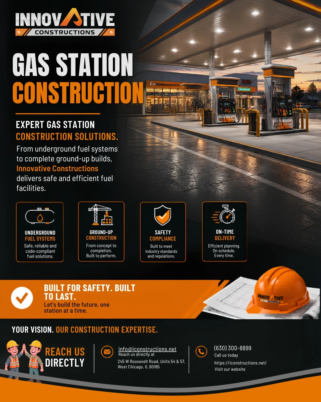 Gas station construction