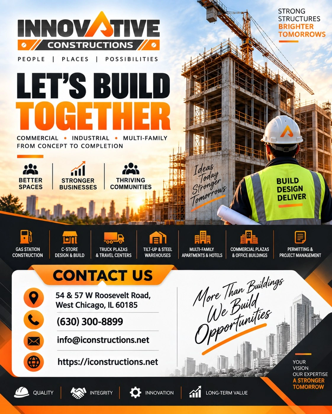 West Chicago commercial construction